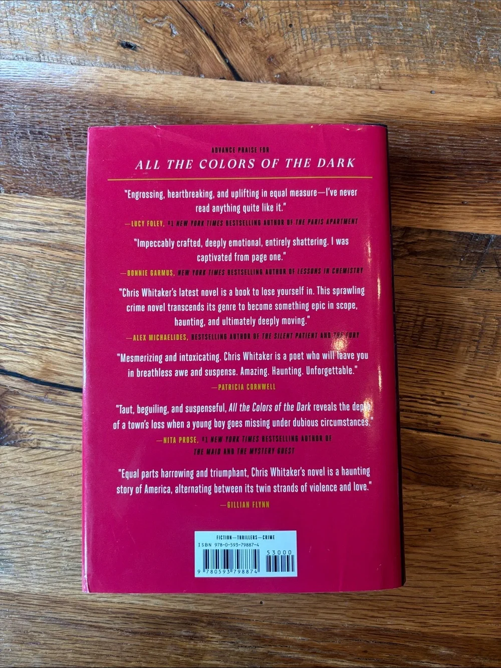 All the Colors Of The Dark by Chris Whitaker Hardcover Mystery Thriller